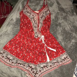 Red romper